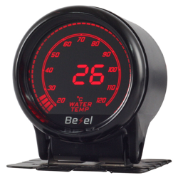 LEDLUX LCD5202 Termometro Manometro Digitale LCD Temperatura Acqua Water Temp Gauge 52mm 12V Auto Doppio Ingresso Alimentazione 10 Colori Remote en oferta