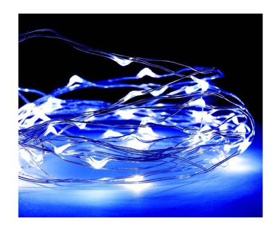 Peragashop - 20 LUCI MICRO LED BIANCO FREDDO NATALE A BATTERIA DECORO ADDOBBO ALBERO DECORAZIONE