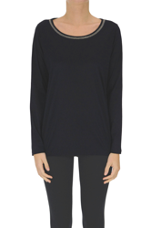 Long sleeves cotton t-shirt en oferta