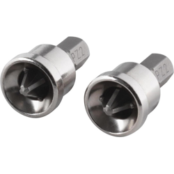 Wolfcraft 1344000 (L) Punte da lavoro interne solide, Pozidriv, con arresto di profondità, Argento, Pack 2 precio