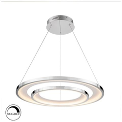 Sospensione A Soffitto A Led Integrata Rotonda Cromata precio