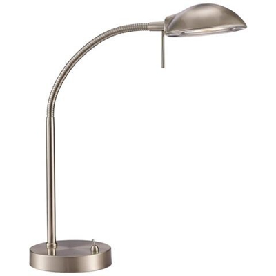 Lampada Da Tavolo Task Task 1 Luce G9 Nickel Satinato