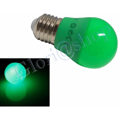 Each - Lampadina Led Luce Verde 4w Lampada .sfera Luci Colori Lampadine Decorazioni E27
