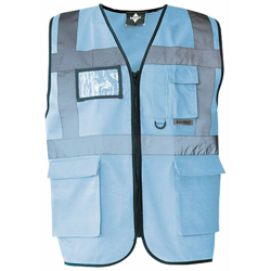 Korntex - Multi Functional Vest - Multi Functional Vest100%P | NEUTRO (SENZA PERSONALIZZAZIONE) - L - Sky Blue (SB) - Sky Blu en oferta