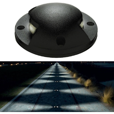 Faretto segna passi LED 6W calpestabile radente doppia finestra 4000K 12V IP65