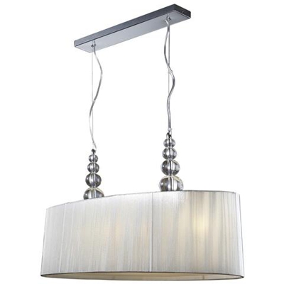 Sospensione A Soffitto A Soffitto A 4 Luci Cromo, E27