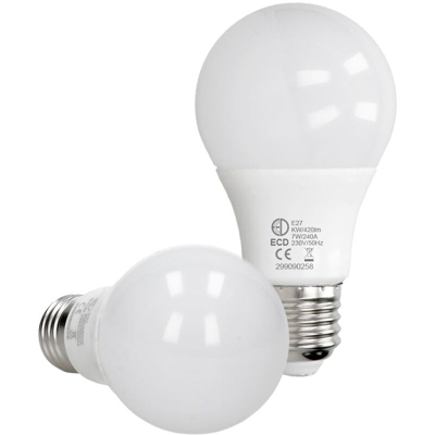 ECD Germany 1 x Lampadina LED a Filamento E27 7W - Bianco Freddo 6000K - 420 Lumen - AC 220-240V -Lampadine a Incandescenza da 45W -Stile Vintage
