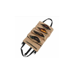 Borsa porta attrezzi in tela con 5 tasche con cerniera per professionisti, cachi precio
