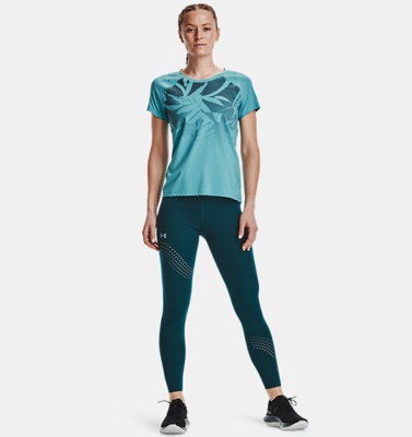 Maglia a manica corta UA Iso-Chill Run da donna