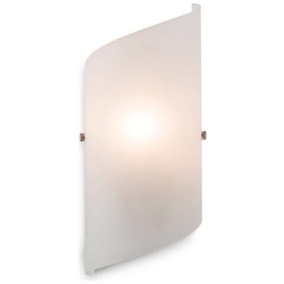 Applique Da Parete Per Interni In Vetro Chiaro 1 Vetro Smerigliato, E14