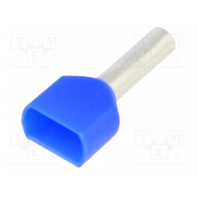 Tubetto Preisolato Sez.2,5mmq L=8mm Blu TP0025L8 - Gigra Line