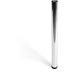 Gamba cilindrica regolabile stile moderno per mobili bassi. Altezza di 71 cm. Realizzata in acciaio con finitura cromo brillante. Per il bricolage e en oferta