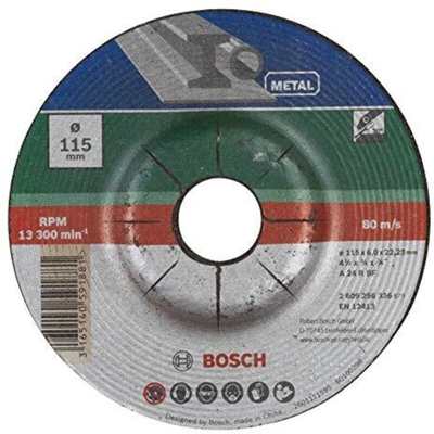 mola da Smeriglio a Centro Depresso a 24 p bf d. 115 x 6,0 mm x 22,23 mm Sbavo e Rifilatura dei Metallo Ferrosi - Bosch