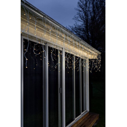 Tenda luminosa nevischio LED Eisregen Lichtervorhang 2743-802 LED a montaggio fisso Ambra 6 kWh/1000h - Konstsmide en oferta