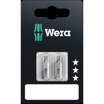 Wera 855/1 Z SB SiS 05073309001 Inserto a Croce PZ 2 Acciaio per utensili duro D 6.3 2 pz.