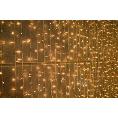 Tenda luminosa di natale 126 maxi led flash bianco caldo 250x75 prolungabile 50mt - Salone Negozio On Line