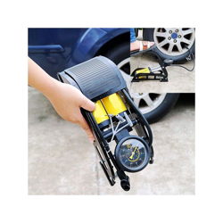 Topolenashop - GONFIATORE POMPA A PEDALE MANOMETRO A 2 CILINDRI BICI AUTO MOTO 10 BAR 160 PSI características