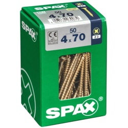 Lot 50 Viti A Testa Svasata Acciaio Pozidriv Testa, Diam.4 Mm X Mm L.70 - Spax precio