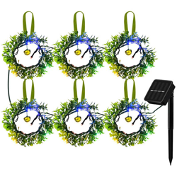 ghirlande luce solare, luci di Natale, luci paesaggio, colorate 24LED lampada modello di illuminazione della stringa 8 en oferta