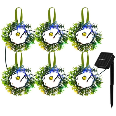 ghirlande luce solare, luci di Natale, luci paesaggio, colorate 24LED lampada modello di illuminazione della stringa 8