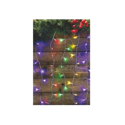 Tenda luminosa da esterno Natale 120Led multicolor