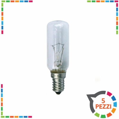 Lampadine tubolari per cappa E14 - 5 pz