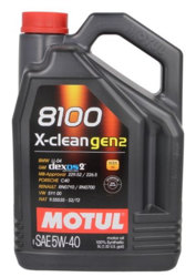 MOTUL Olio motore 8100 X-CLEAN GEN2 5W-40 109762 características