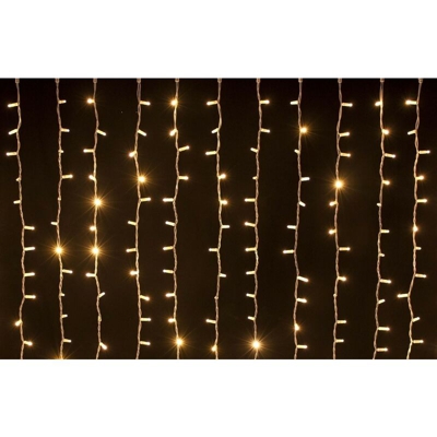 Tenda luminosa di natale digitale 400 led bianco caldo effetto pioggia 300x200h prolungabile - Gtr