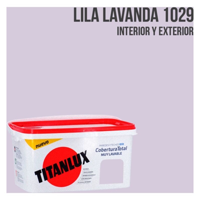 Secchio di vernice a copertura totale da 4 litri | Lilla lavanda - Lilla lavanda - Titan