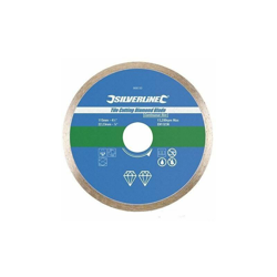 Disco diamantato per taglio piastrelle a bordo continuo 115 x 22,23 mm - Silverline en oferta