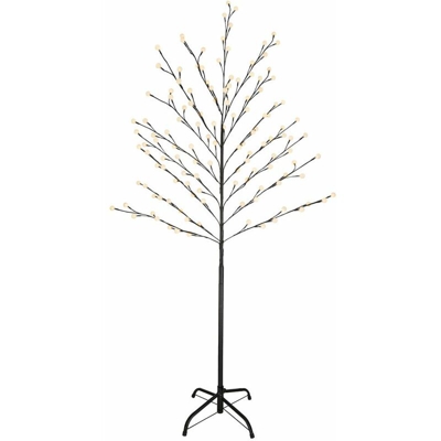 128 lampada da terra esterna decorativa LED palle dell'albero di Natale di luce IP44 nero XMAS Globo 39119