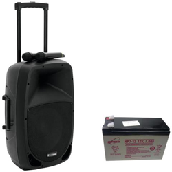 Set MES-12BT2 Sistema PA Portatile Potenza 90 W Bluetooth Nero + Batteria 7000 mAh características