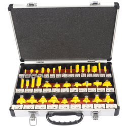 Set di 35 pezzi di set di teste da taglio per fresatrici per legno elettromeccaniche per incisione per legno, gambo da 8 mm - gambo da 8 mm características