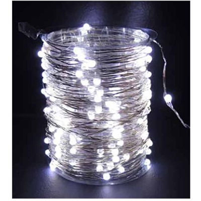 PREQU Super Nano 100 LED Luci Natale Catena Luminosa Bianco Ghiaccio 15 mt IP44 D2814