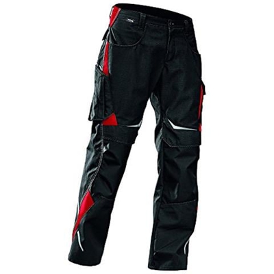 Pantaloni Da Lavoro, 1 Pezzi, 48, Nero / Rosso, 23.245.353-9.955 - 48