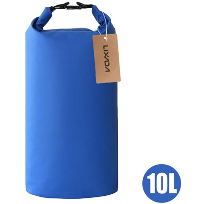 Borsa impermeabile per vela surf kayak, blu, 10L