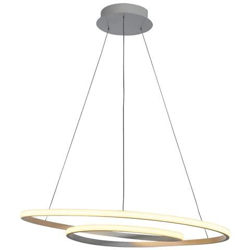 Lampadario Moderno A Sospensione A Led Bianco, Bianco Caldo 3000k 4550lm Dimmerabile en oferta