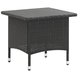 Tavolino Da Tè Nero 50x50x47 Cm In Polyrattan en oferta
