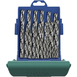 Heller 21961 7 HSS Kit punte a spirale da metallo 19 parti rettificato DIN 338 Alberino cilindrico 1 KIT en oferta