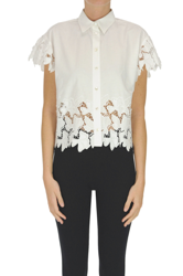 Cropped cotton shirt precio