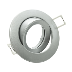 Zeitnet Inc. - Portafaretto orientabile tondo incasso colore nichel GU10 GU5.3 MR16 foro 75mm en oferta