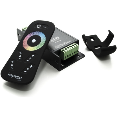 Controller RF centralina per led RGB+W 15A 12-24V 4 canali 12 programmi di giochi luce + dimmer