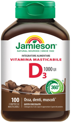 JAMIESON VITAMINA D 1000 MASTICABILE 100 COMPRESSE precio