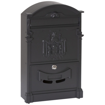 Cassetta Postale in Alluminio modello Residencia colore Nero
