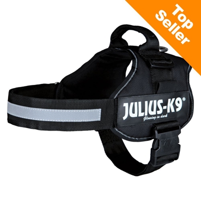 Pettorina JULIUS-K9® Power Black - 58 - 76 cm circ. torace