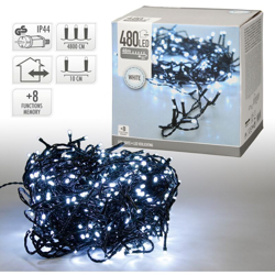 Catena luminosa 480 LED per interno esterno bianco stringa luci di Natale catene características