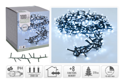 Peragashop - LUCI NATALE 1000 LED BIANCO GHIACCIO CON GIOCHI DI LUCE DECORAZIONI NATALE en oferta