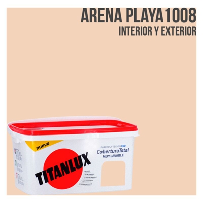 Secchio di vernice a copertura totale da 4 litri | Spiaggia di sabbia - Spiaggia di sabbia - Titan