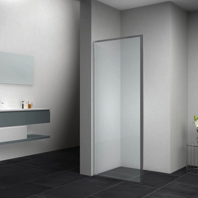 Lato Fisso Spessore 4mm Trasparente con Profili Cromati Dimensioni 70x190 cm