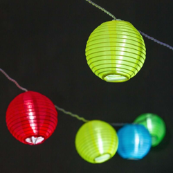 Catena 16 Lanterne LT Multicolor LED 80 mm Prol. Luce Fissa - Lotti Importex en oferta